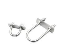 U bulloni, Vite a U estesa in acciaio inossidabile 304/morsetto for tubi a U con deflettore/bullone a U/cerchio quadrato(2set M8x38x65)