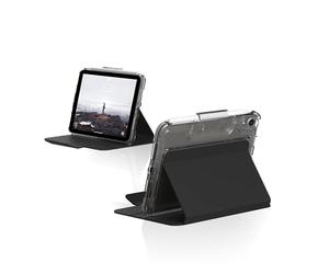 U by UAG [U] Lucent Case Apple iPad mini 6 Custodia (2021 / 6a generazione) [Funzione stand, Wake/Sleep, Magnetic flap anteriore, Apple Pencil holder] nero (trasparente)