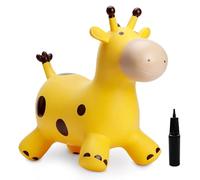 U&C Planet Gonfiabile Cavalcabile per Bambini 1-6 Anni con Pompa | Gioco Gonfiabile, Animale Cavalcabile, Base Antiscivolo, Gonfiaggio Rapido, Regalo per Festa dei Bambini, Compleanni e Natale
