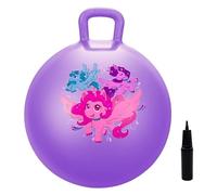 U&C Planet Palla rimbalzante da 45 cm, con pompa, per bambini dai 3 agli 8 anni, gonfiabile, per interni ed esterni, di colore viola