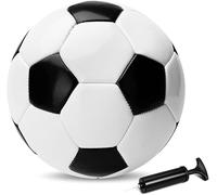 U&C Planet Pallone da Calcio Taglia 3 per Bambini 3-8 Anni con Pompa | Classico Nero e Bianco, Pallone per Allenamento Durevole, Regalo per Bambini e Bambine - Uso Interno ed Esterno Giardino