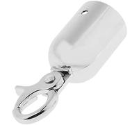 U/D 2,5 cm Corda Barrier End Stopper Cord End Caps con gancio (argento)