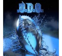 U.D.O. Touchdown clear + blue white splatter in (Vinyl LP)