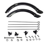 U/D - Parafango per bicicletta, 20 / 14", pieghevole, set parafango anteriore e posteriore, con viti di montaggio (14 pollici)