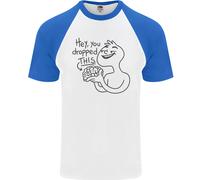 U Dropped Your Brain Maglietta Da Baseball S/S Sarcastica Per Uomini Stupida