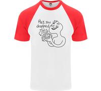 U Dropped Your Brain Maglietta Da Baseball S/S Sarcastica Per Uomini Stupida