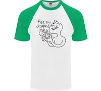 U Dropped Your Brain Maglietta Da Baseball S/S Sarcastica Per Uomini Stupida