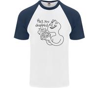 U Dropped Your Brain Maglietta Da Baseball S/S Sarcastica Per Uomini Stupida