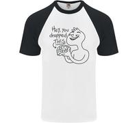 U Dropped Your Brain Maglietta Da Baseball S/S Sarcastica Per Uomini Stupida