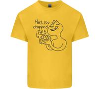U Dropped Your Brain Sarcastico Stupido Uomo Cotone T-Shirt Tee Top
