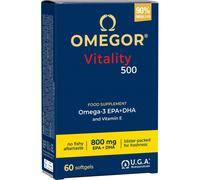 U.G.A. Nutraceutical Integratore alimentare Omegor Vitality 500 - Omega3 EPA/DHA - 60 capsule