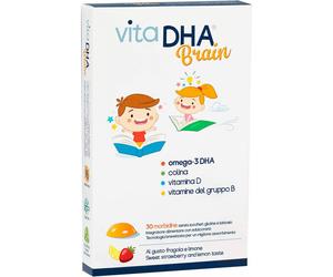 U. G. A. Nutraceuticals VITADHA BRAIN 30 MORBIDINE AL GUSTO FRAGOLA E LIMONE