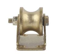 U - Groove Wire Rope Guide Wheel with Bracket | 32mm Caster for Sliding Gates & Doors | High - Strength 45# Steel, 150kg / 330lb Load Capacity | Fits 17mm Pipes