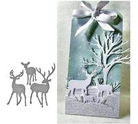 U-horizon Fustelle per taglio di cervi di Natale, fai da te, scrapbooking, goffratura, in metallo, stencil per album, carta, arte artigianale