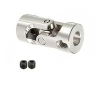 U-Joint POWERTOOL 2-10 mm giunto universale albero sterzo per il collegamento di modelli di auto, modellini, navi, robot, ecc. (1 pezzo), argento