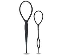 U-K 2 pezzi di accessori per capelli a coda di cavallo, clip francese, strumento Magic Topsy Tail Loop Hair Kit, per donne e ragazze (nero), design pratico e durevole