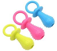U-K Giocattoli per cani e gatti, ciucci per animali domestici, giocattoli per cuccioli, cane, gatto, ciucci molari, giocattoli per la pulizia dei denti con campanello allinterno (colore casuale) Dura