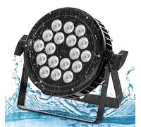 U`King Par LED RGBW IP65 Impermeabili, 180W Luci da Palco Esterni Discoteca Effetti con Impermeabile Cavo, Faretti Luci di Scena per Discoteca Matrimoni all'Aperto Natale Feste