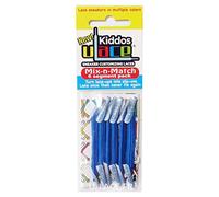 U-Lace Kiddos - Lacci per le scarpe elastici per bambini da 3 a 7 anni. Attenzione: ne servono almeno 2 bustine per un paio di scarpe.Contate gli occhielli., Blu (BRIGHT BLUE - Bleu Fluo Flashy), Taglia unica