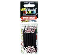 U-Lace Lacci per scarpe, unisex, per bambini, multicolore (nero), 6 im Pack