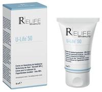 Relife U-Life 50 - Pasta anidra esfoliante per ipercheratosi localizzate. Per pelle screpolata soggetta a desquamazione con Urea al 50%. Tubo da 30ml
