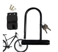 U Locks - Lucchetto a U in metallo antifurto per moto, resistente, in acciaio temprato, impermeabile, da ciclismo nero, scooter portatile per viaggi, vita quotidiana, pendolari