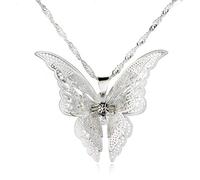 U-M PULABO - Collana con ciondolo a forma di farfalla, di alta qualità, per donne e ragazze, alla moda