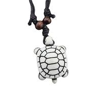 U-M PULABO - Collana con ciondolo a forma di tartaruga, per donne e uomini, con catena a corda, 7 di qualità superiore e alla moda creativa