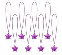 U-MOJOK 8 collane luminose con perline a forma di stella lampeggiante, si illuminano al buio, forniture per feste, matrimoni, compleanni, San Valentino, martedì grasso, 4 luglio, Halloween, Natale