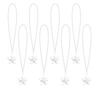 U-MOJOK 8 collane luminose con perline a forma di stella lampeggiante, si illuminano al buio, forniture per feste, matrimoni, compleanni, San Valentino, martedì grasso, 4 luglio, Halloween, Natale