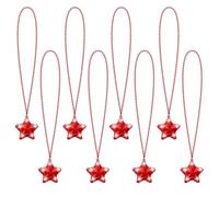 U-MOJOK 8 collane luminose con perline a forma di stella lampeggiante, si illuminano al buio, forniture per feste, matrimoni, compleanni, San Valentino, martedì grasso, 4 luglio, Halloween, Natale