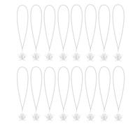 U-MOJOK Confezione da 16 collane luminose con perline a forma di stella lampeggiante, si illuminano al buio, forniture per feste, matrimoni, compleanni, San Valentino, martedì grasso, 4 luglio