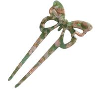 U Pins for Hair Bun with 2-Prong Design, Vintage Acetate U-Shaped Fork, Elegant Bun Hair Sticks and Updo Clips, French Twist Pin for Women with Thicker