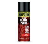 U-POL RAPTOR Flameproof | ignifugo | resistente al calore fino a 1000 °C | Spray termovernice | Protezione per scarico, motore e collettore di scarico dalla ruggine | asciugatura rapida (rosso