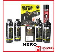 U-Pol Raptor Kit Vernice ruvida NERA 4L+ primer UPOL ACID#8