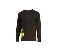 U-Power Alien, T-Shirt 100% Cotone, Maniche Lunghe, vestibilità Slim, Colletto a Costine Confortevole, con Stampa Serigrafica 'Testa di Leone'