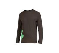 U-Power Alien, T-Shirt 100% Cotone, Maniche Lunghe, vestibilità Slim, Colletto a Costine Confortevole, con Stampa Serigrafica 'Testa di Leone'