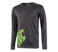 U-Power Alien T-Shirt a manica lunga in cotone, grigio