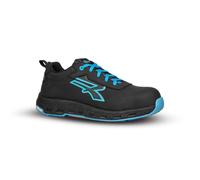U-Power Scarpa da Lavoro Antinfortunistica Linea Red Ego Modello Alyx ESD S3S Ci Hi HRO FO SR Articolo: RE20134 (Nero Blu, Sistema Taglie Calzature EU, Adulto, Uomo, Numero, Media, 45)