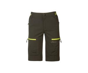U-Power ARES - Bermuda da Lavoro 4WAY Elasticizzato Multitasche Verde Scuro