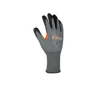 U-Power Atlas Guanti Da Lavoro Antinfortunistica Supporto Nylon HPPE Spalmatura In Nitrile Soft Rinforzo Tra Police Indice Touchscreen Antitaglio C Protezione Rischi Meccanici Grigio 8/M