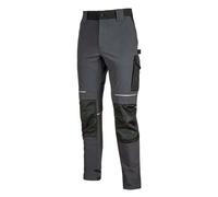 U-Power Atom Pantalone multitasche in tessuto U-4 stretch, colore asphalt grey
