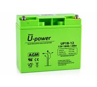 U Power Batería piombo AGM Sigillata 18Ah 12V Terminale a vite metrico M6