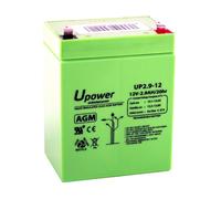 U Power Batería piombo AGM Sigillata 2.9Ah 12V Faston F1 4.8mm