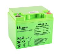 U Power Batería piombo AGM Sigillata 44Ah 12V Terminale a vite metrico M6