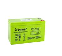 U Power Batería piombo AGM Sigillata 7.2Ah 12V Faston F1 4.8mm