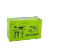 U-Power - Batería piombo AGM Sigillata 7.2Ah 12V - Faston F2 6.3mm