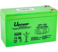 U-Power - Batería Piombo AGM Sigillata 7Ah 12V - Faston F1 4.8Mm