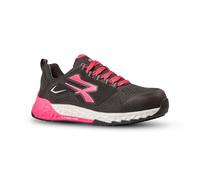 U-Power | Brienne ESD S1PS Hi HRO FO SR Scarpe Antinfortunistiche Basse Leggere Traspiranti con Puntale Nanofiber e Lamina Antiperforazione Metal Free, Nero Fucsia, Taglia 37