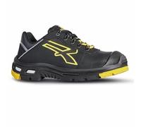 U-Power RL20524 Linea BAU & BUILDING Modello DAVE Scarpe da Lavoro Basso, S3 HRO HI SRC CI, Nero/Giallo, 43 Dimensioni